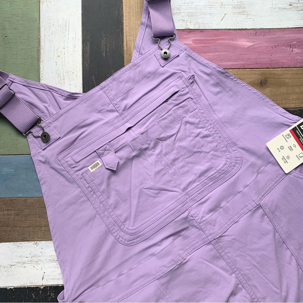 NWT Duluth XXL x31L Heirloom Gardening Bib Overalls Wild Aster Light Purple Bibs